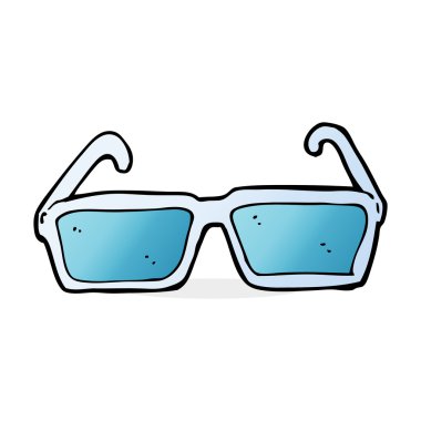 gözlük karikatür çizimi