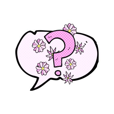 çizgi roman konuşma kabarcık karikatür soru işareti