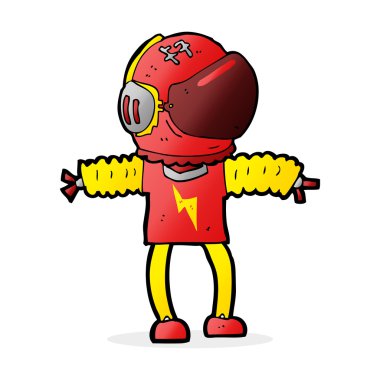 astronot karikatür çizimi