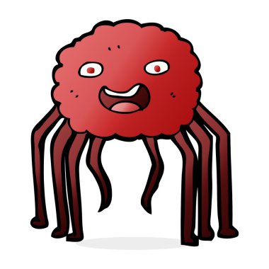 örümcek karikatür çizimi