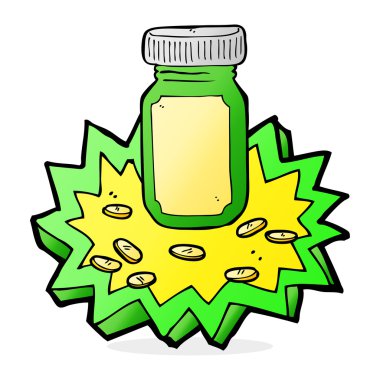 hapları karikatür kavanoz