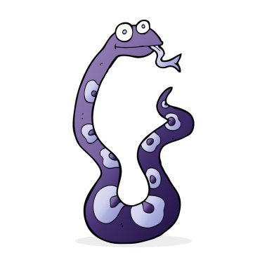 Yılan karikatür çizimi