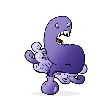 Şişedeki cadılar bayramı hayaleti.