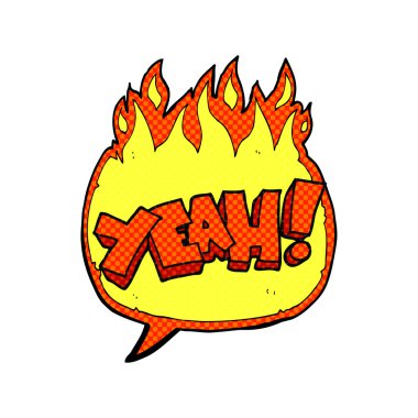 Evet! çizgi roman konuşma kabarcık karikatür Not