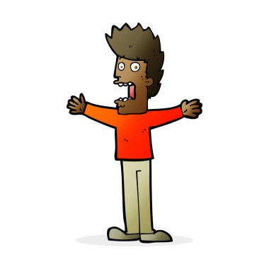 dehşete adam çizgi film