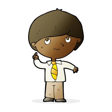 Çizgi filmci çocuk.