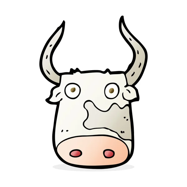 Ilustración de dibujos animados de vaca — Vector de stock