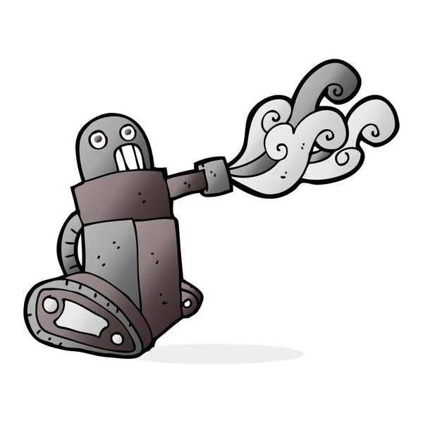 Γελοιογραφία δεξαμενή ρομπότ — Διανυσματικό Αρχείο