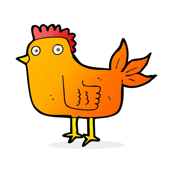 Illustration de dessin animé poule — Image vectorielle