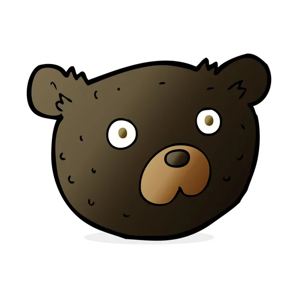 Cartoon black bear — Stock Vector