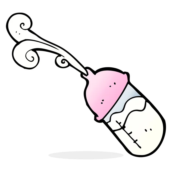 Cartoon baby melk fles — Stockvector