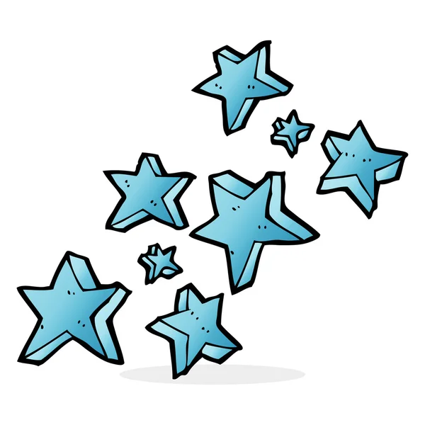 Cartoon illustration of stars — Stock Vector