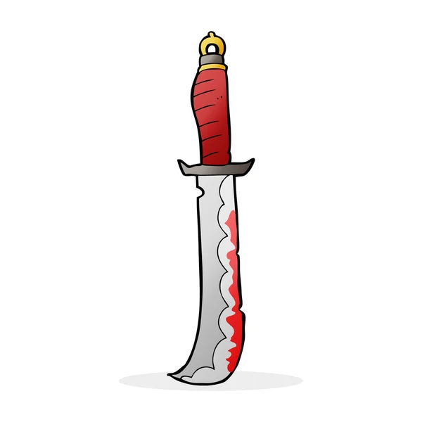 Cartoon afbeelding van zwaard — Stockvector