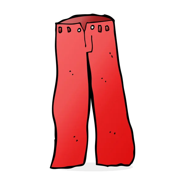 Kreslený červené kalhoty — Stockový vektor