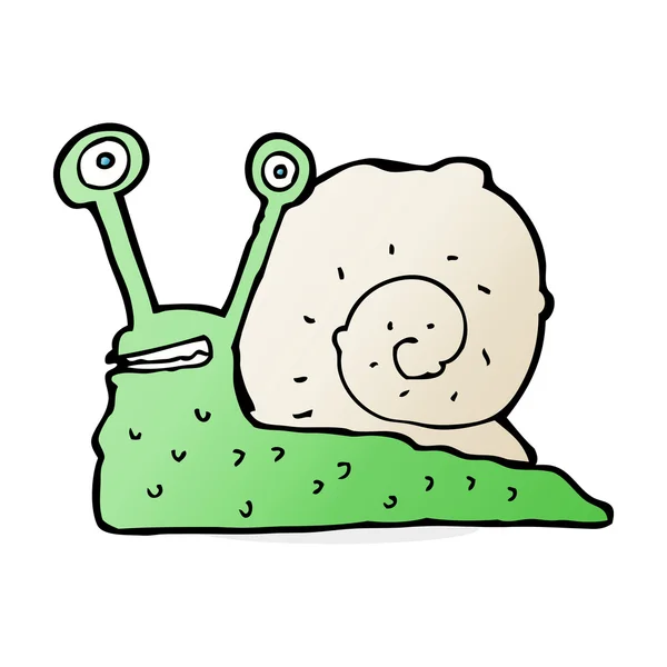 Cartoon illustration of  snail — Stock Vector