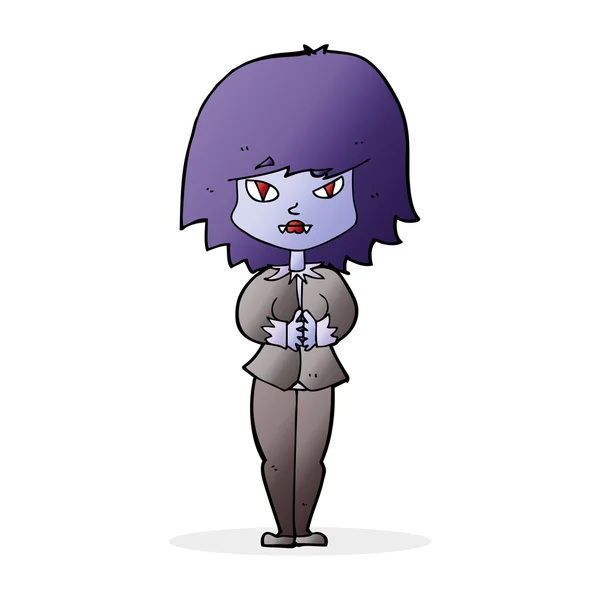 Mulher vampira dos desenhos animados —  Vetores de Stock