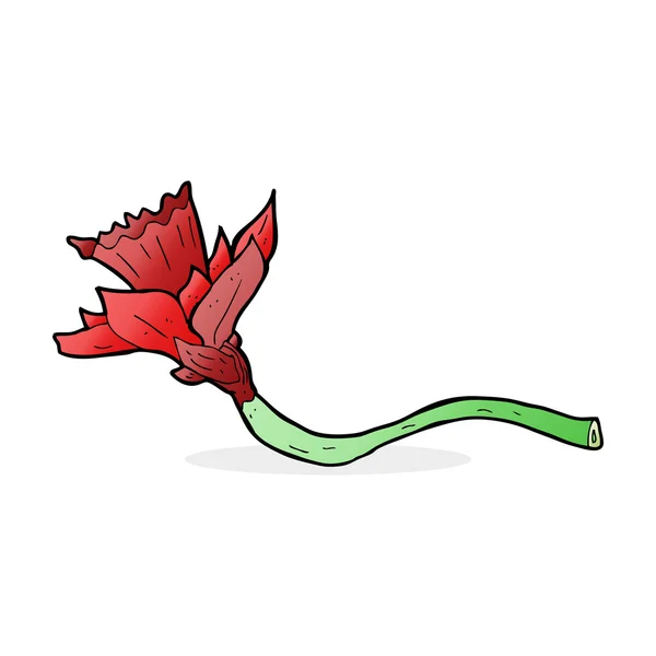 Dessin animé fleur de jonquille — Image vectorielle