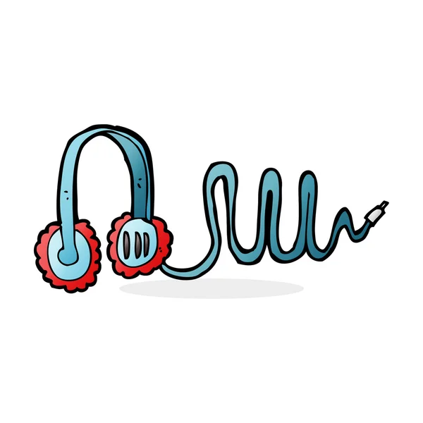 Illustration de dessin animé de écouteurs — Image vectorielle