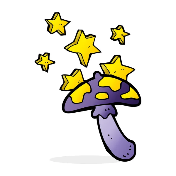 만화 마법 버섯 — 스톡 벡터