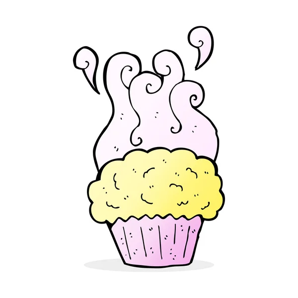 Illustrazione cartone animato di cupcake — Vettoriale Stock