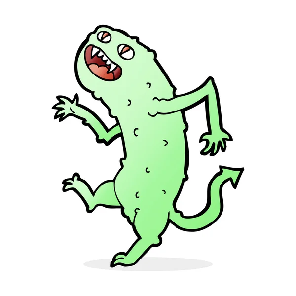 Cartoon dancing monster — Stock Vector