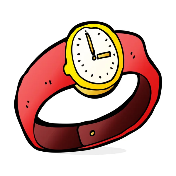 漫画の腕時計 — ストックベクタ