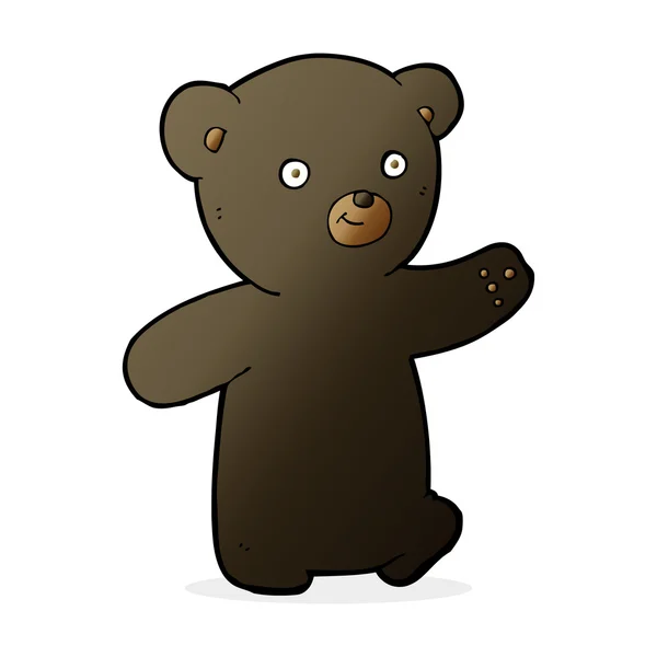 Мультяшний чорний ведмідь дитина — стоковий вектор