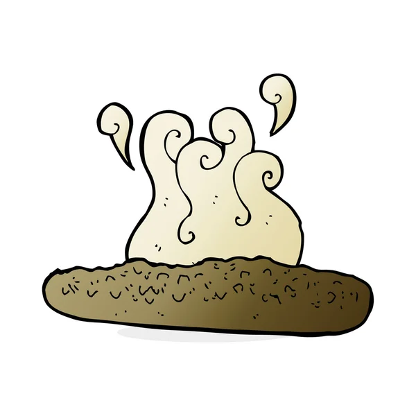 Cartoon illustration of baguette — Stock Vector
