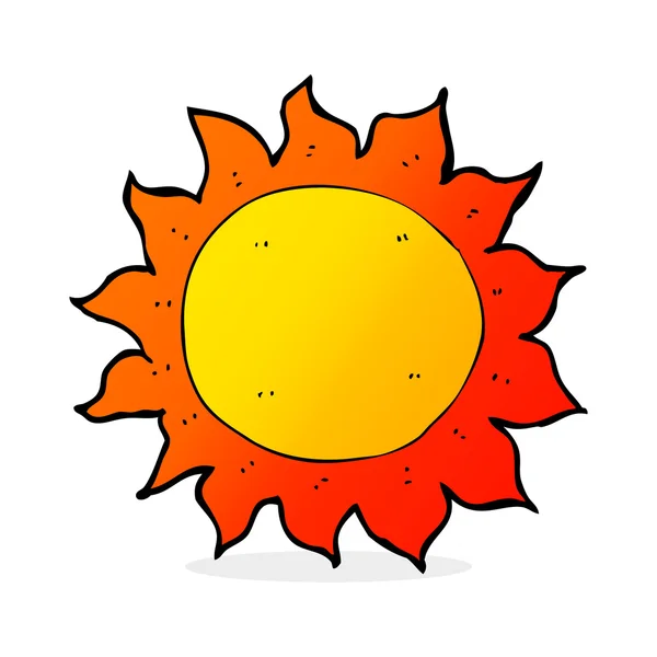 Cartoon illustration of sun — Stock Vector