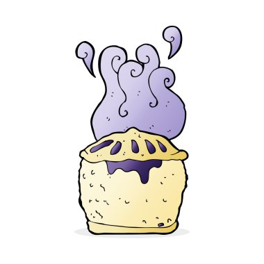 karikatür böğürtlenli turta