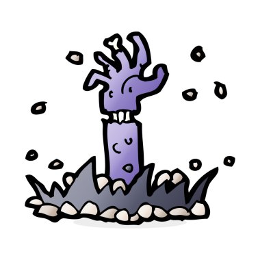 çizgi film zombi kol