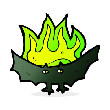 Çizgi filmdeki korkunç vampir yarasa