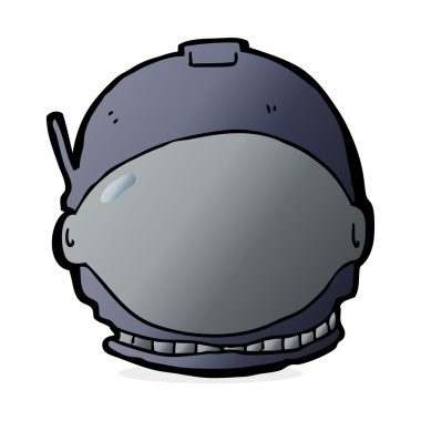 karikatür astronot yüz