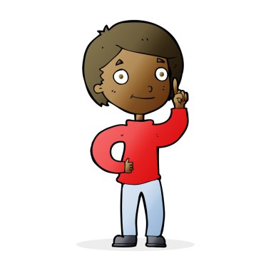 Çizgi filmci çocuk.