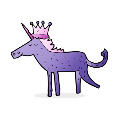 karikatür çizimi tek boynuzlu at