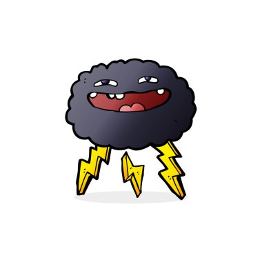 mutlu karikatür bulut