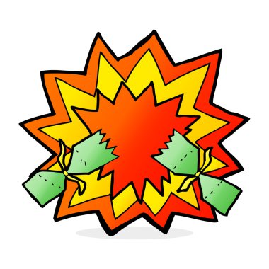 karikatür Noel fişeği