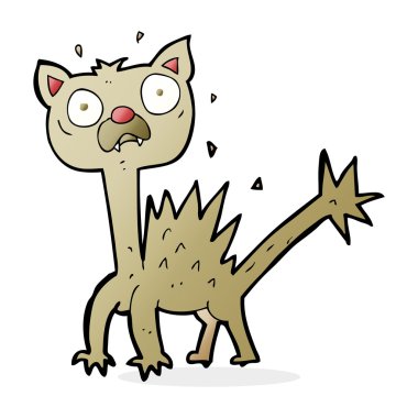 korkmuş kedi çizgi film