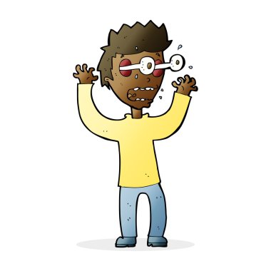 dehşete adam çizgi film