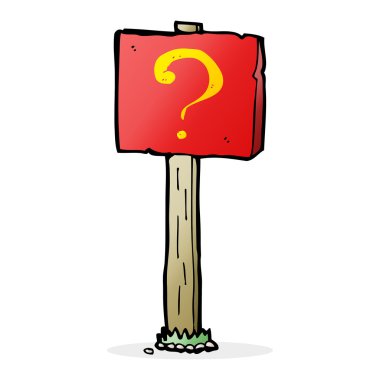 çizgi film soru işareti iletisi