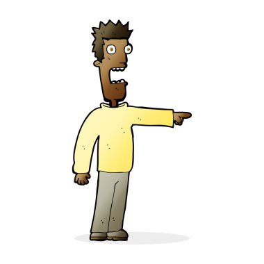 dehşete adam çizgi film