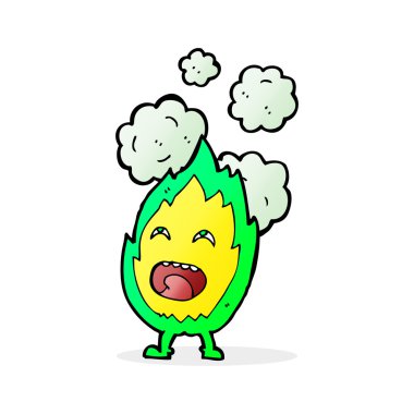 çizgi film alev karakteri