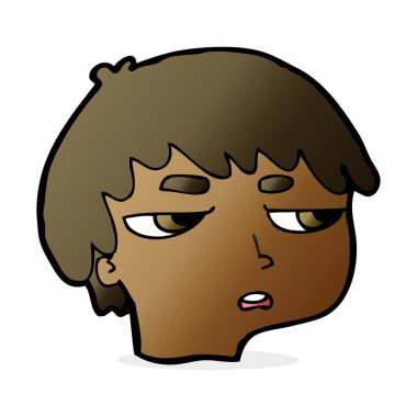 karikatür rahatsız çocuk