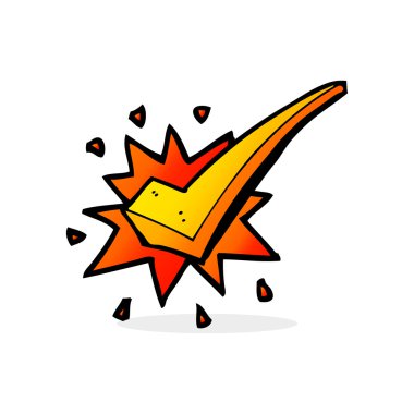 çizgi film pozitif kene sembolü