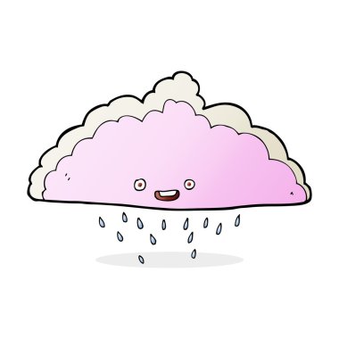 karikatür yağmur bulutu