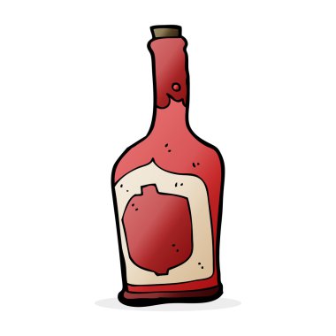 Çizgi roman şişesi.