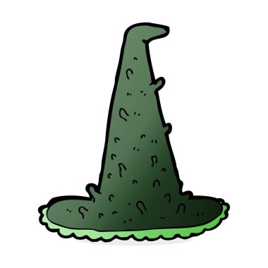 Çizgi film hayaleti cadı şapkası.