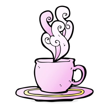 karikatür çay bardağı