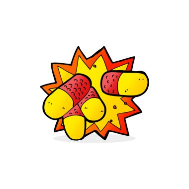 çizgi film illüstrasyon ağrı kesici