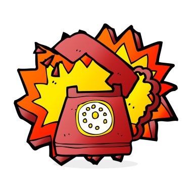 telefon çalan çizgi film.